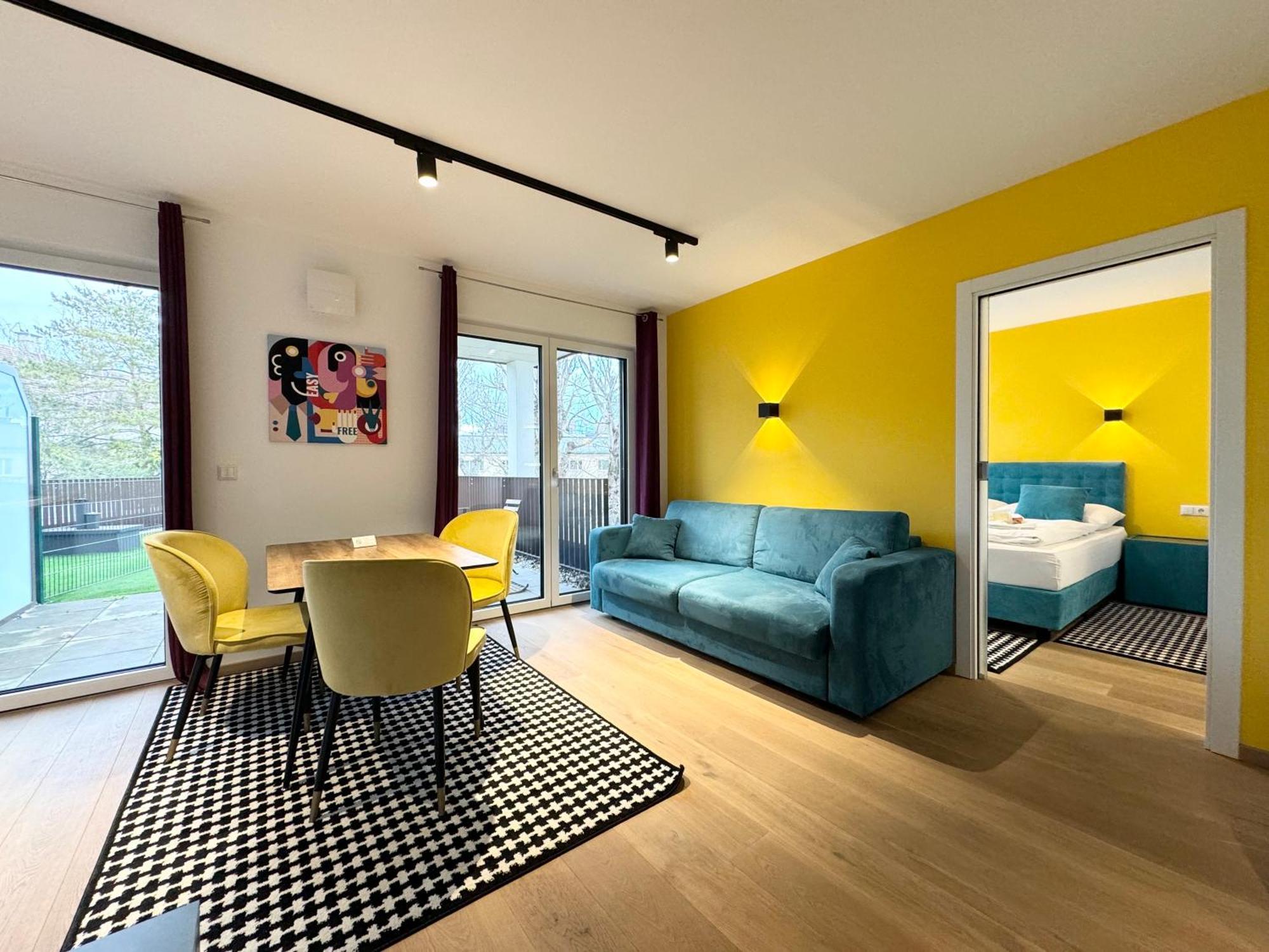 Wohnung Mit Terrasse + Parkplatz Вена Экстерьер фото